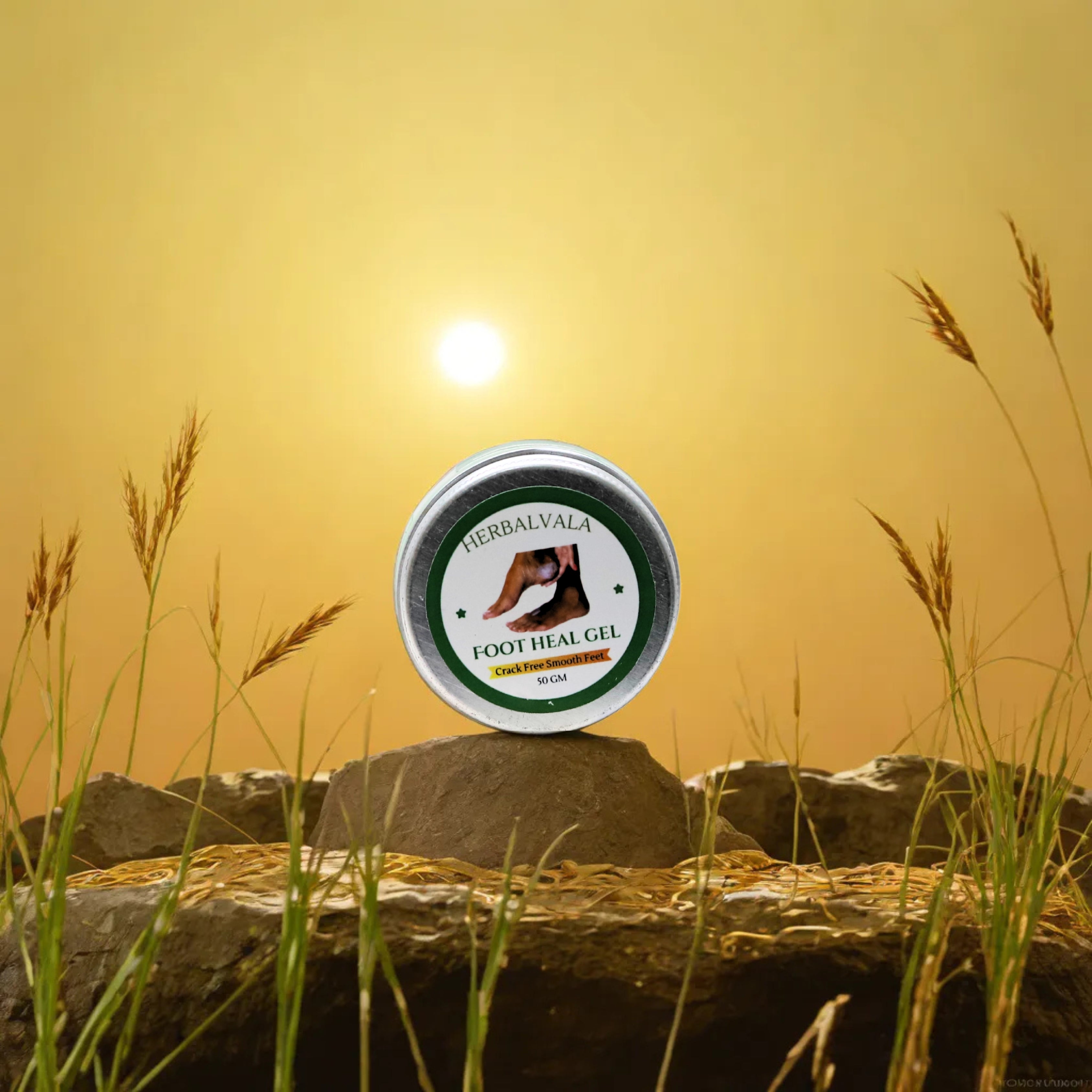 Herbalvala Foot Heal Gel - 50gm, Best For Muscular Pain, Cough and Cold, 100% organic and safe for all skin types