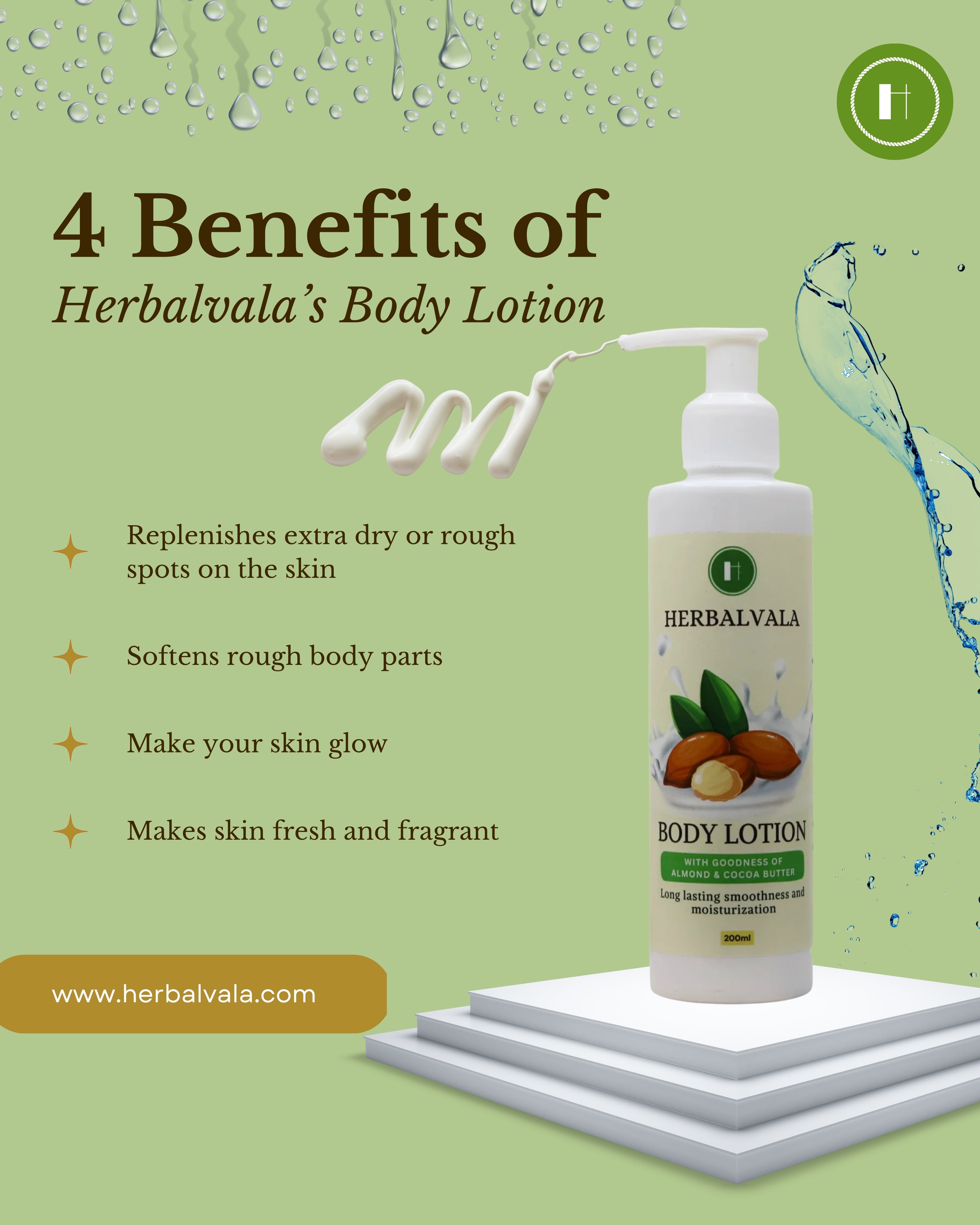 Herbalvala Intensive Care|| Deep Moisture Nourishing Body Lotion|| Non-Sticky, Fast Absorbing, Daily Moisturizer for Dry, Rough Skin, For Men & Women || PACK OF 2