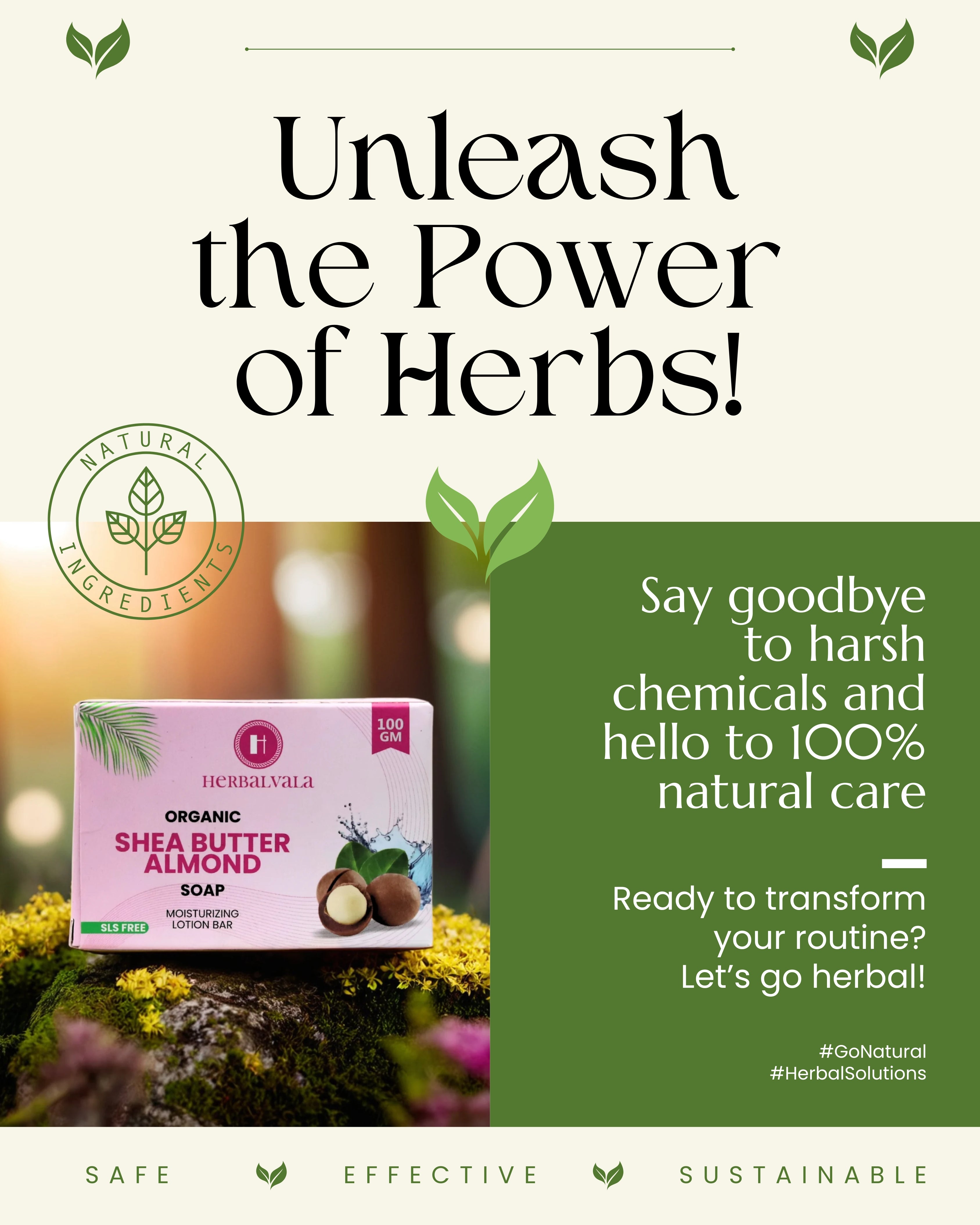 Herbalvala Shea Butter Vitamin E Soap for Refreshed & Nourished Body || Paraben, Sulphate & Cruelty-Free || Glowing & Moisturized Skin (Pack of 2)