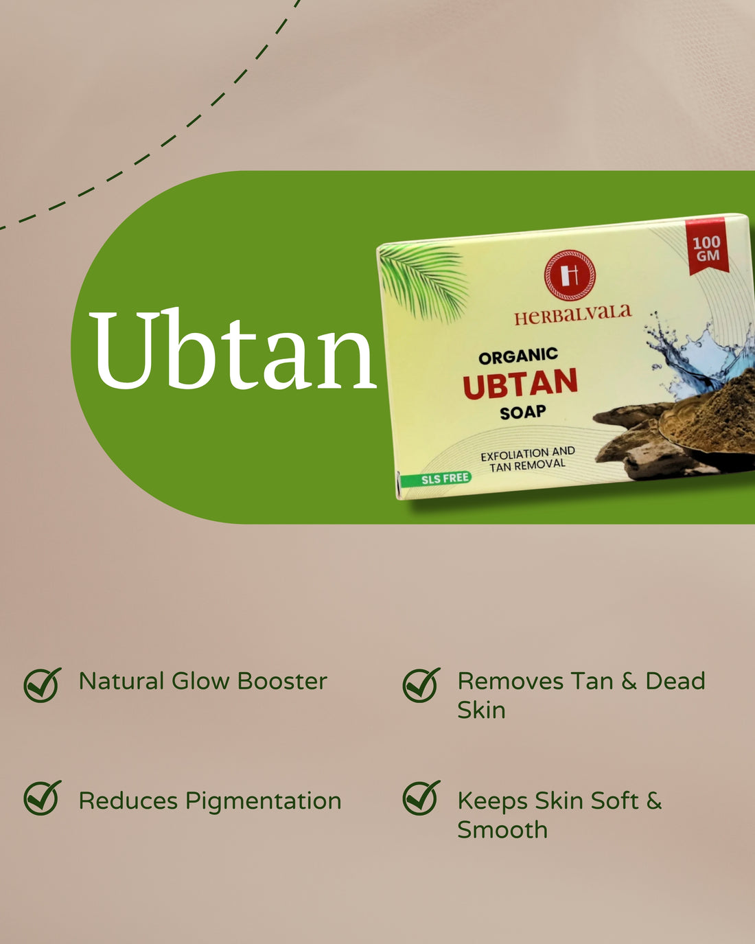 Herbalvala Ubtan Soap for Refreshed & Nourished Body | (Pqack of 2)