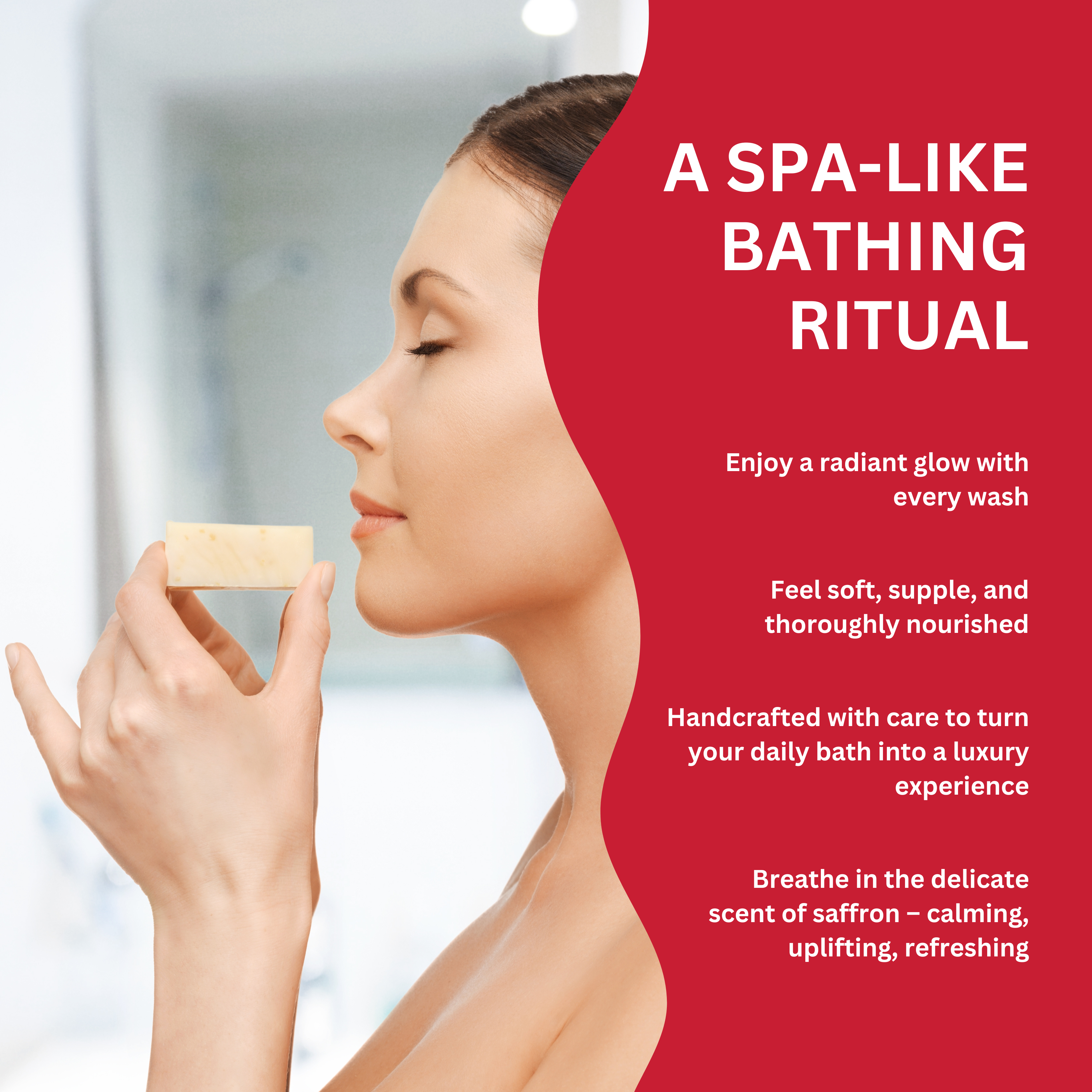 Herbalvala Saffron Goat Milk Soap for Refreshed & Nourished Body || Bathing Soap to Minimise Signs Of Aging || Suitable for All Skin Type ||Nourish Your Skin with Saffron-Infused Goat Milk Soap (Pack Of 2)