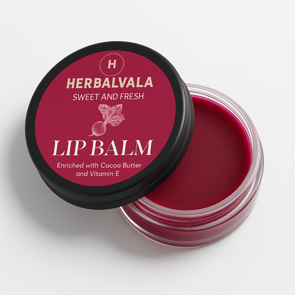 Herbalvala Lip Balm Combo of Strawberry + Beetroot + Coffee Flavour for Lip Care – Pack of 3