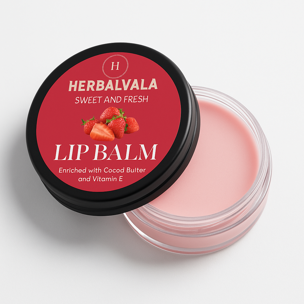Herbalvala Lip Balm Combo of Strawberry + Beetroot + Coffee Flavour for Lip Care – Pack of 3