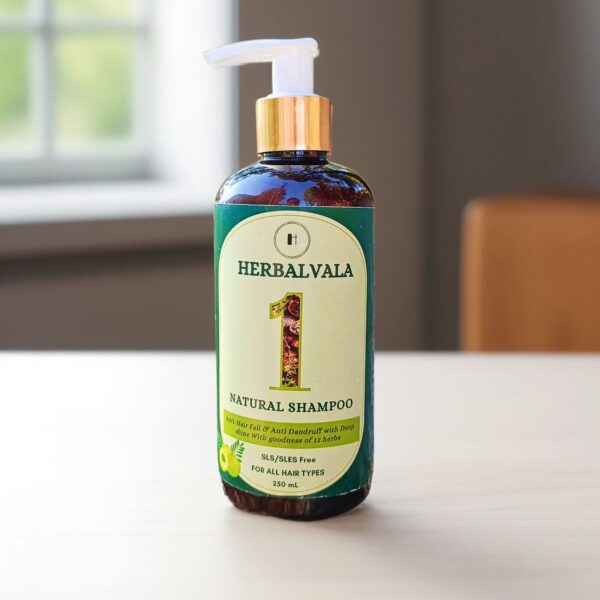 Herbalvala Natural Shampoo | SLS-Free | For All Hair Types | 250mL